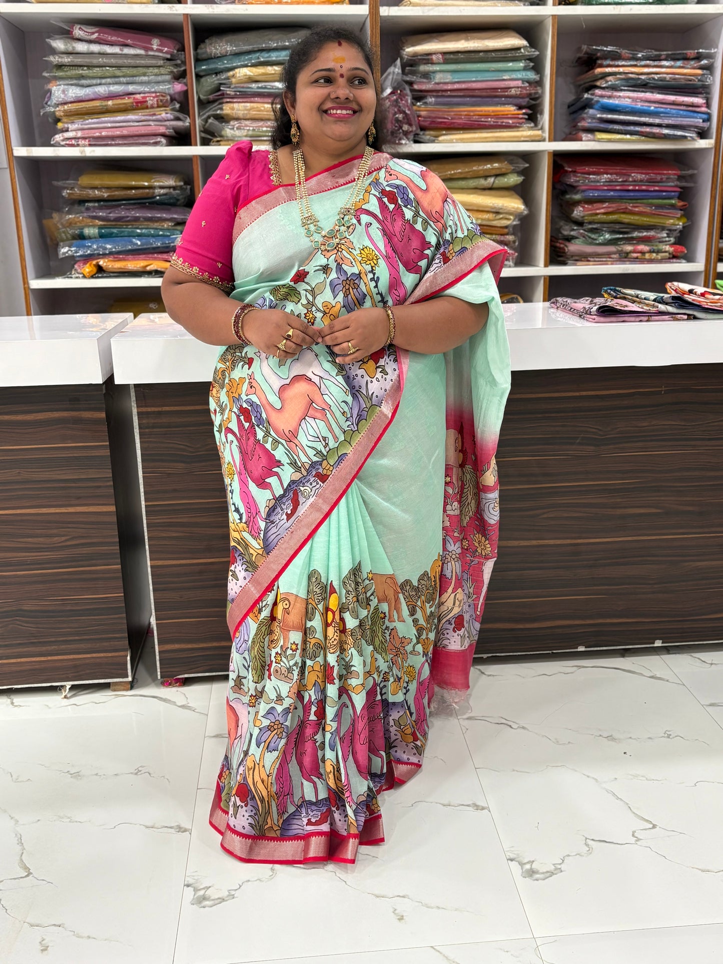MANGALAGIRI DIGITAL PRINT SAREE 3800