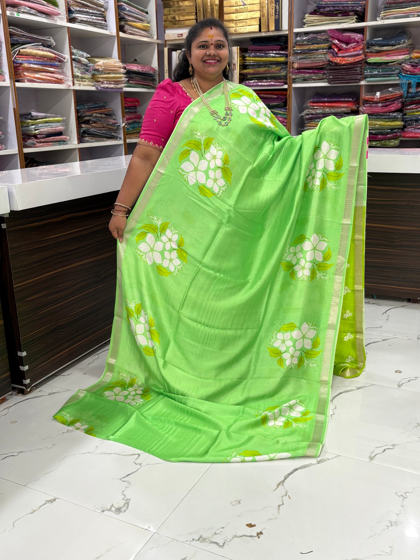 MANGALAGIRI DIGITAL PRINT SAREE 3800